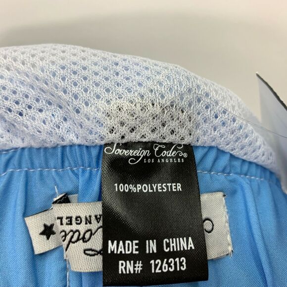 Sovereign Code Mens Chasing Harbor Sailboat Mesh-Lined Swim Trunks Blue M - Picture 4 of 4